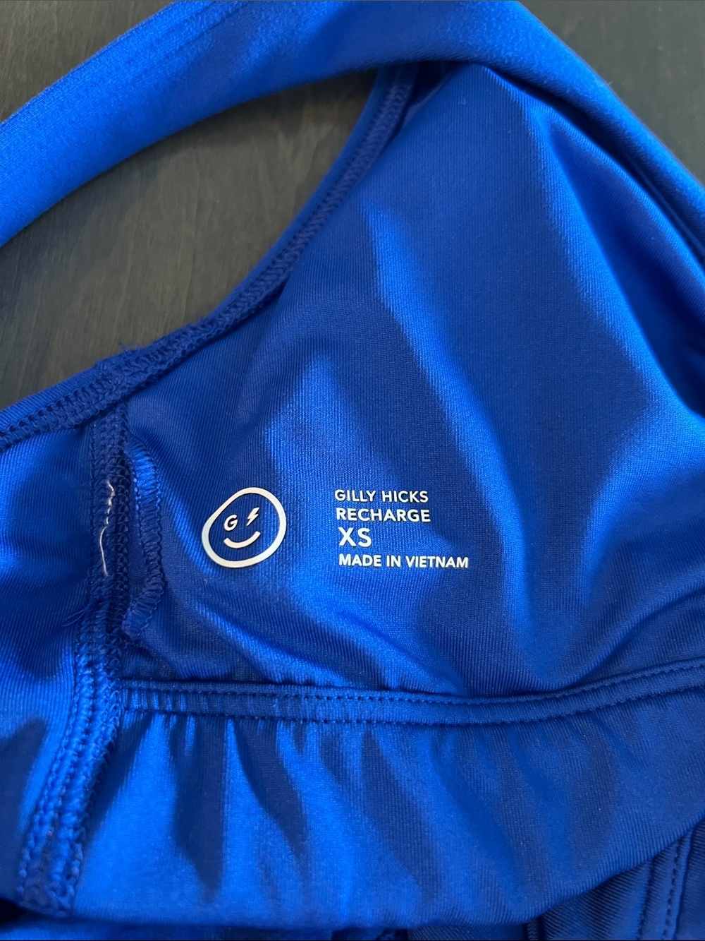 Gilly Hicks Royal Blue Swim Crop Top - Picture 2 of 3